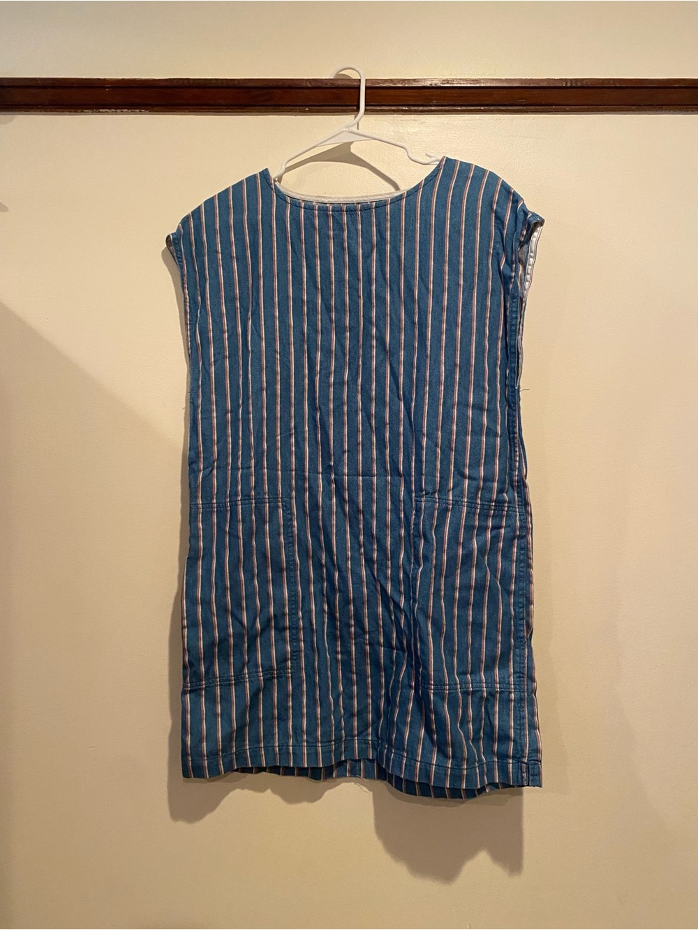 Aritzia striped denim dress
